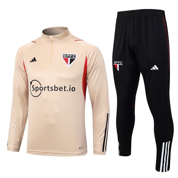 Sudadera De Training Sao Paulo 2023/2024 Amarillo